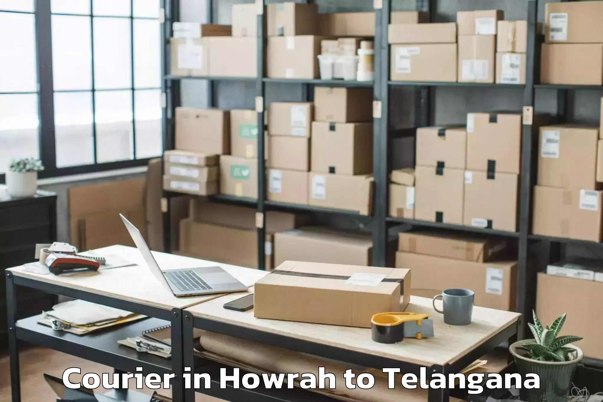 Top Howrah to Munugode Courier Available